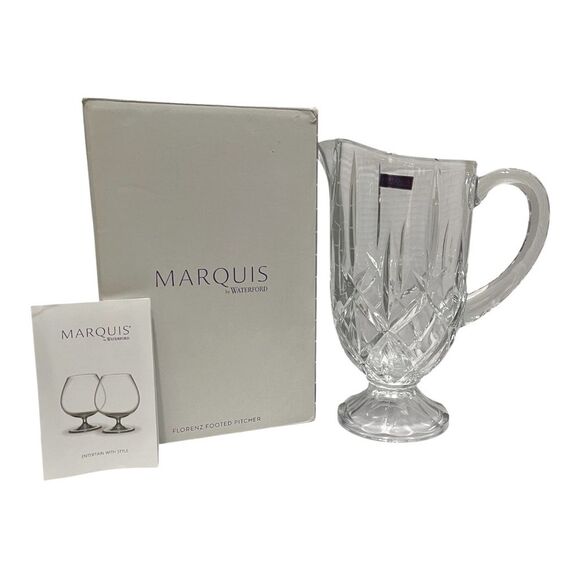 Waterford Marquis Florenz Footed Pitcher - Picture 4 of 4